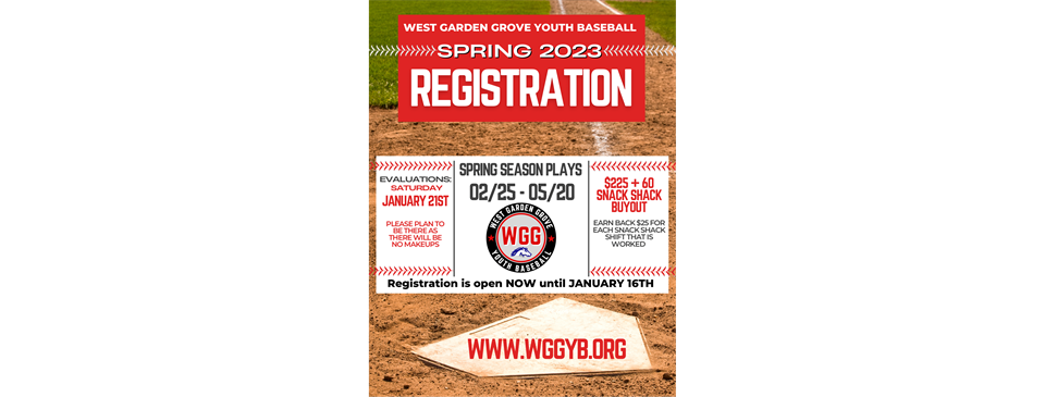 Spring ‘23 Registration is NOW CLOSED!