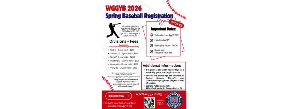 Spring Registration!